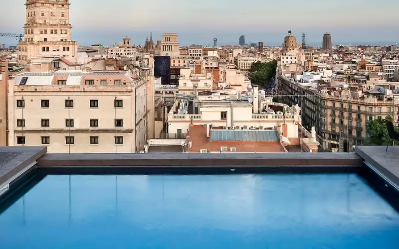 NH Collection Barcelona Gran Hotel Calderon Rooftop Pool