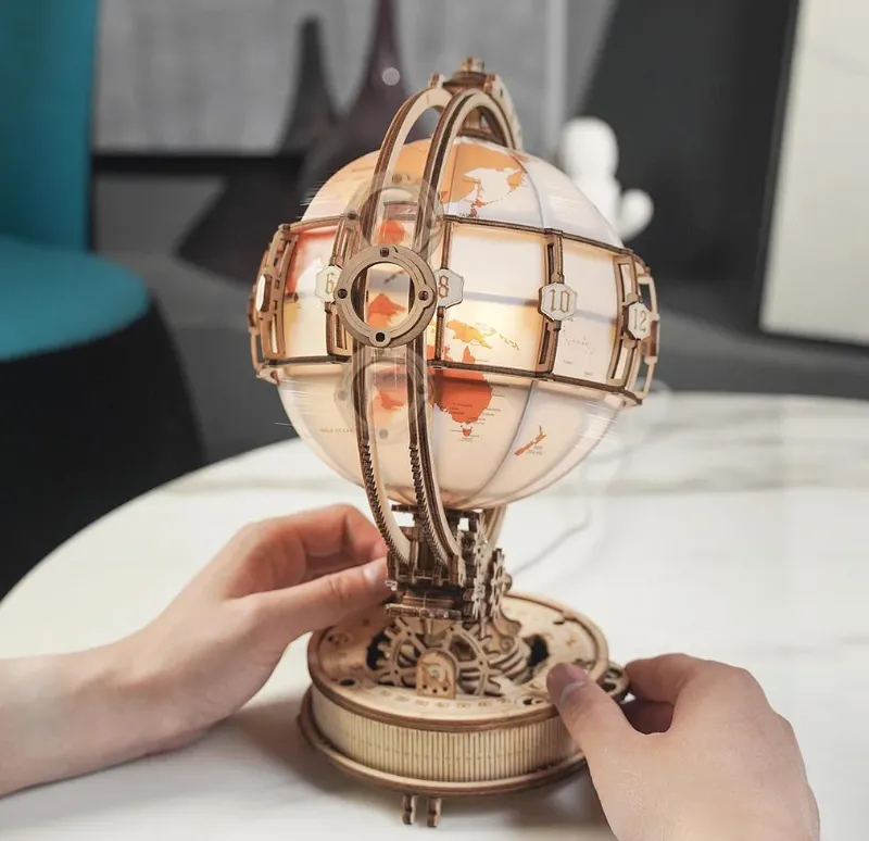 Rokr Wooden Puzzle - The Luminous Globe Handcraft